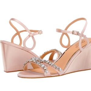 Badgley Mischka women's Nell Wedge Sandal  size 7.5. BRAND NEW NEVER WORN
